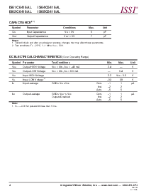 浏览型号IS61C6416AL-12TLI的Datasheet PDF文件第4页