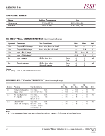 浏览型号IS61LV51216-10TLI的Datasheet PDF文件第4页