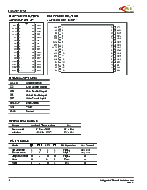 浏览型号IS62C1024-70QI的Datasheet PDF文件第2页
