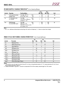 浏览型号IS62C1024L-70QI的Datasheet PDF文件第4页