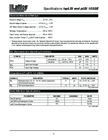 浏览型号ispLSI1032E-100LJ的Datasheet PDF文件第3页