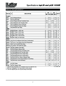 浏览型号ispLSI1032E-100LJ的Datasheet PDF文件第7页