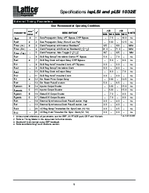 浏览型号ispLSI1032E-100LJ的Datasheet PDF文件第5页