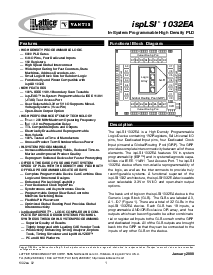 浏览型号ispLSI1032EA-100LT100的Datasheet PDF文件第1页