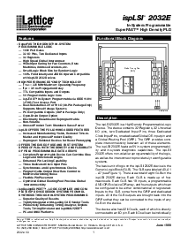 浏览型号ISPLSI2032E-110LT48的Datasheet PDF文件第1页