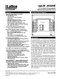 浏览型号ispLSI2032VE-110LT48的Datasheet PDF文件第1页