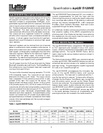 浏览型号ISPLSI5128VE-180LT128的Datasheet PDF文件第3页