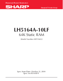 浏览型号LH5164A-10LF的Datasheet PDF文件第1页