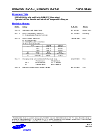 浏览型号K6R4008V1B的Datasheet PDF文件第1页