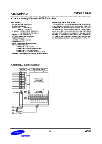 浏览型号K6R4008V1D的Datasheet PDF文件第3页