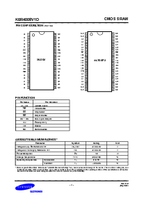 浏览型号K6R4008V1D的Datasheet PDF文件第4页