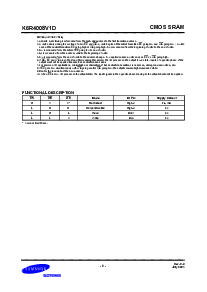 浏览型号K6R4008V1D的Datasheet PDF文件第9页