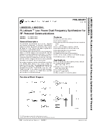 浏览型号LMX2335L的Datasheet PDF文件第1页