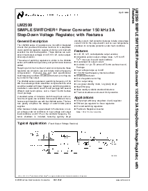 浏览型号LM2599S-ADJ的Datasheet PDF文件第1页