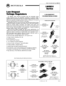 浏览型号LM2931CD2T的Datasheet PDF文件第1页